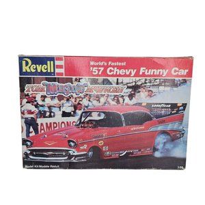 Vintage Revell 57 Chevy Funny Car Tom Mongoose McEwen Model Kit 1:24 READ